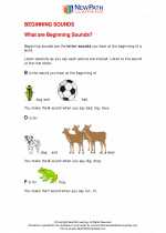 English Language Arts - First Grade - Study Guide: Beginning Sounds
