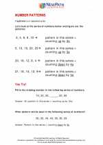 Mathematics - Second Grade - Study Guide: Number Patterns