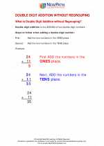 Mathematics - Second Grade - Study Guide: Double Digit Addition without Regrouping