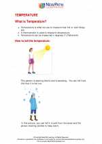 Mathematics - First Grade - Study Guide: Temperature