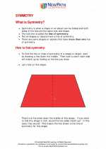 Mathematics - First Grade - Study Guide: Symmetry