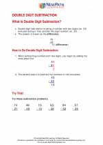 Mathematics - Third Grade - Study Guide: Double Digit Subtraction