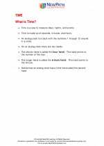 Mathematics - Third Grade - Study Guide: Time