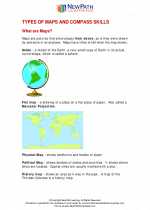 Social Studies - Third Grade - Study Guide: Map & Compass Skills