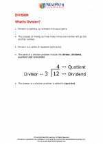 Mathematics - Fourth Grade - Study Guide: Division