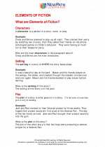 English Language Arts - Fourth Grade - Study Guide: Elements of Fiction