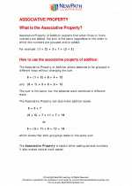 Mathematics - Third Grade - Study Guide: Associative Property