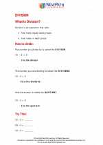 Mathematics - Third Grade - Study Guide: Division