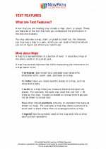 English Language Arts - Fifth Grade - Study Guide: Text Features