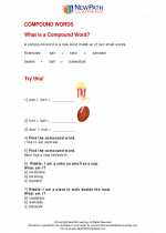 English Language Arts - First Grade - Study Guide: Compound Words