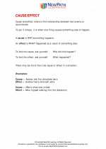 English Language Arts - Fifth Grade - Study Guide: Cause and Effect