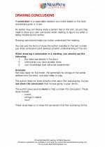 drawing conclusions 5th grade ela worksheets and answer key