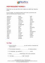 English Language Arts - Sixth Grade - Study Guide: High Frequency Words II