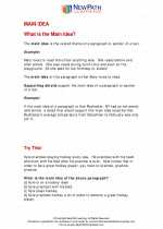 English Language Arts - Fourth Grade - Study Guide: Main Idea