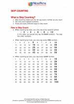 skip counting first grade math worksheets and study guides