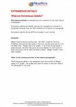 English Language Arts - Sixth Grade - Study Guide: Extraneous Detail