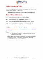 Mathematics - Fifth Grade - Study Guide: Order of Operations