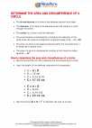 Mathematics - Sixth Grade - Study Guide: Area and Circumference of Circles