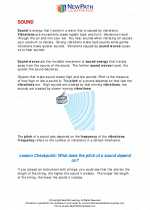 Science - Third Grade - Study Guide: Sound