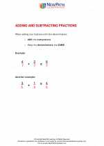 Mathematics - Fifth Grade - Study Guide: Add/Subtract Fractions