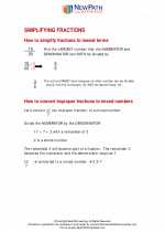 simplify fractions 5th grade math worksheets study guides and answer key