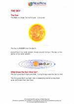Science - First Grade - Study Guide: The Sky