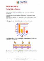 Science - First Grade - Study Guide: Math in Science - 1st grade level