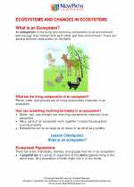 Science - Fourth Grade - Study Guide: Ecosystems and changes in ecosystems