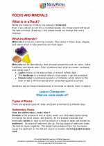 Science - Fourth Grade - Study Guide: Rocks and minerals