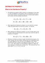 Distributive property worksheet answers