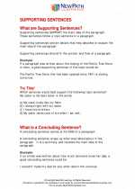 English Language Arts - Fifth Grade - Study Guide: Supporting/Concluding Sentences