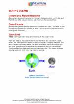 Science - Fifth Grade - Study Guide: Earth's oceans