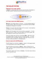 Science - Fifth Grade - Study Guide: The solar system