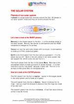 The solar system. Fifth Grade Science Worksheets and Answer keys, Study ...