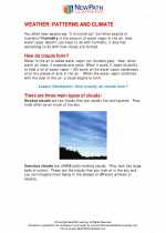 Science - Fifth Grade - Study Guide: Weather, Weather patterns and climate