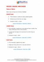 Science - Fifth Grade - Study Guide: Solids, liquids and gases
