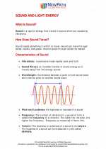 Sound And Light Energy 5th Grade Science Worksheets And Answer Key Study Guides And Vocabulary Sets