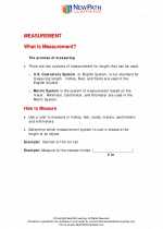 Mathematics - Fourth Grade - Study Guide: Measurement