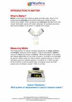 Science - Sixth Grade - Study Guide: Introduction to matter
