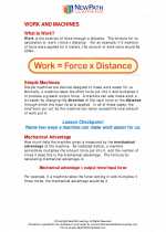 Science - Seventh Grade - Study Guide: Work and machines