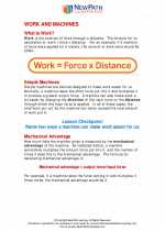 Science - Seventh Grade - Study Guide: Work and machines