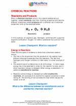 Science - Eighth Grade - Study Guide: Chemical reactions