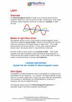 Science - Eighth Grade - Study Guide: Light