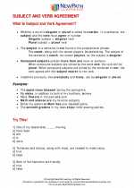 English Language Arts - Seventh Grade - Study Guide: Subject and Verb Agreement 