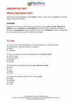 English Language Arts - Eighth Grade - Study Guide: Descriptive Text