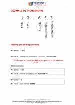 Mathematics - Fifth Grade - Study Guide: Ordering Decimals