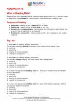 English Language Arts - Eighth Grade - Study Guide: Reading Rate 