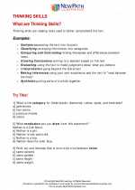 English Language Arts - Eighth Grade - Study Guide: Thinking Skills