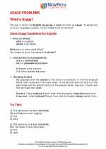 English Language Arts - Eighth Grade - Study Guide: Usage 