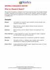English Language Arts - Eighth Grade - Study Guide: Writing a Research Report 